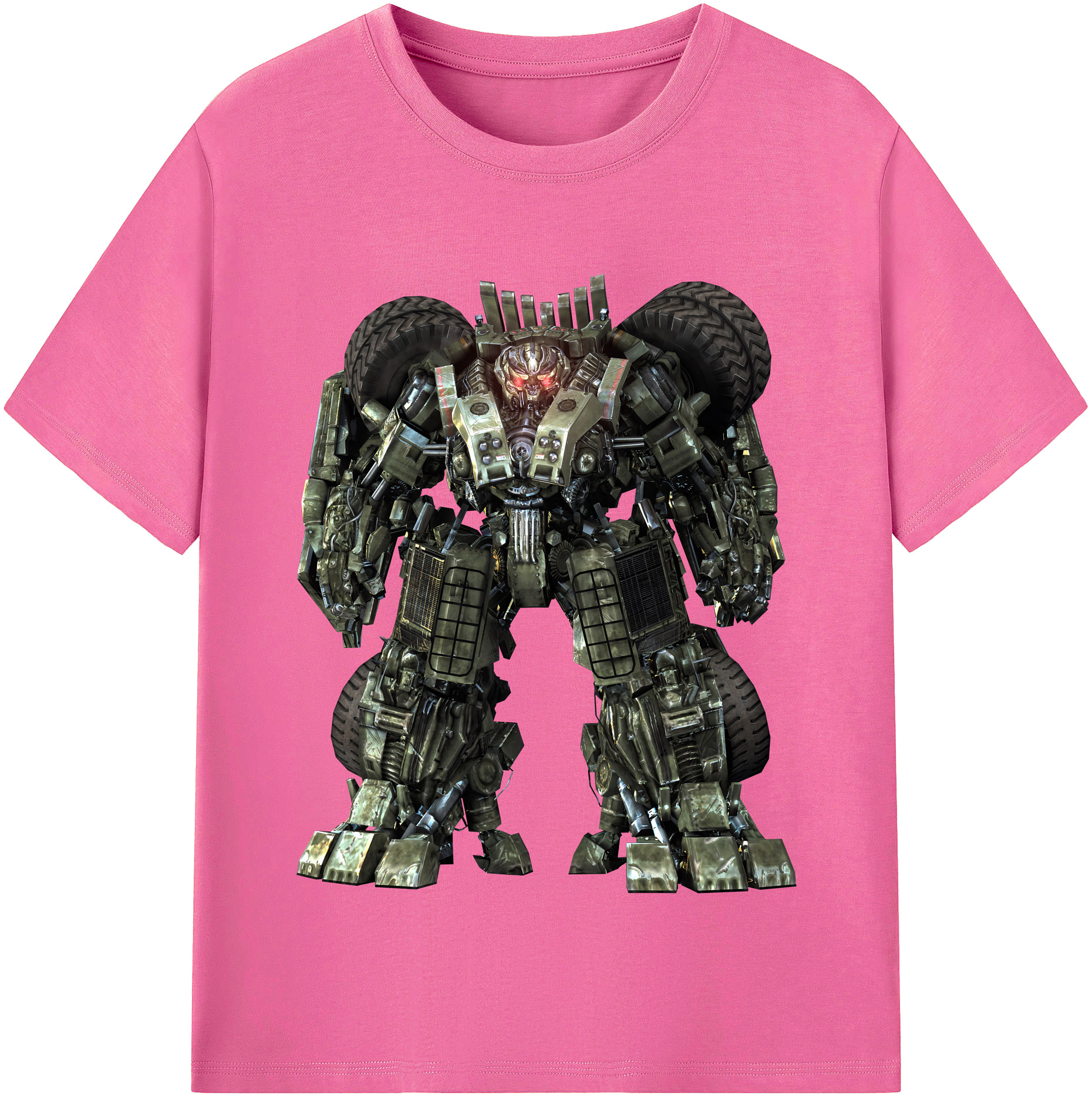 （画像用） Transformers トランスフォーマー レディースカジュアルプリントTシャツ（綿100％）